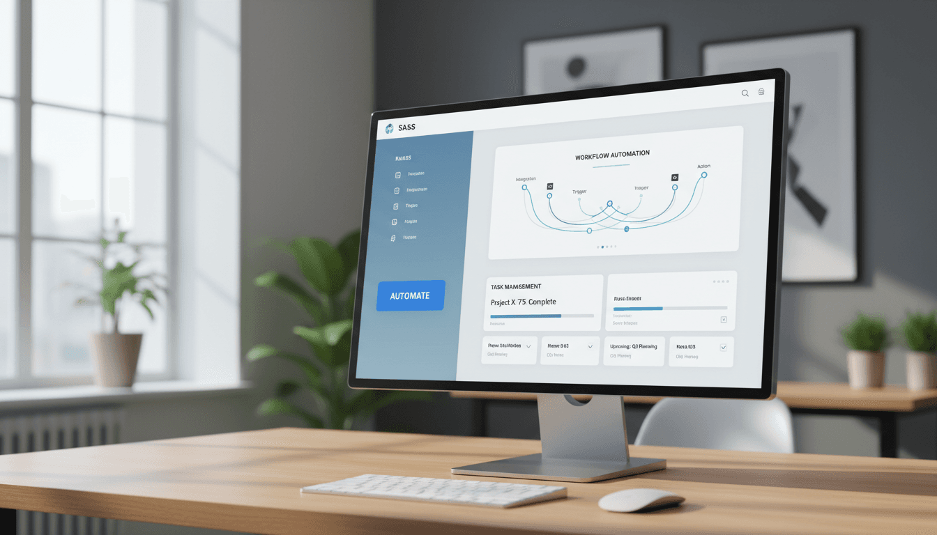 AI automation dashboard showing workflow management and task automation interface