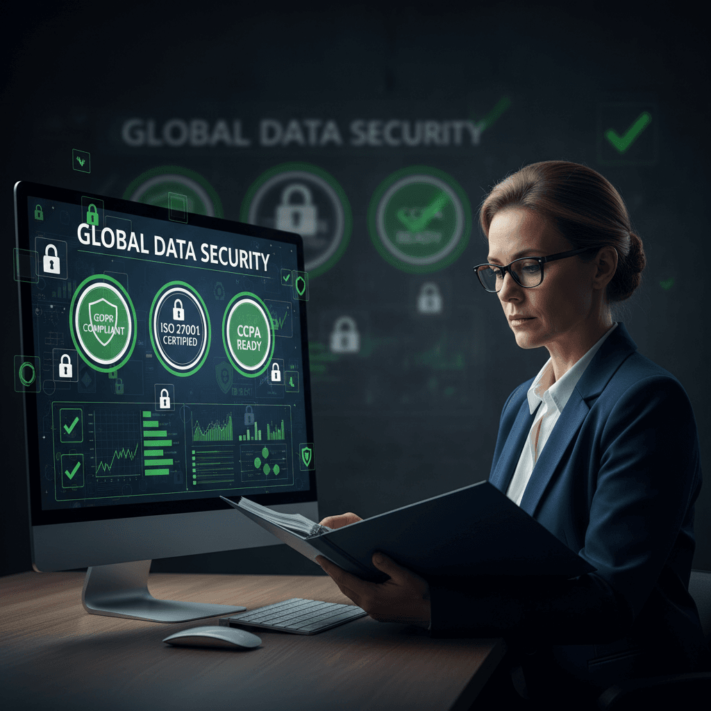 Security dashboard with compliance controls